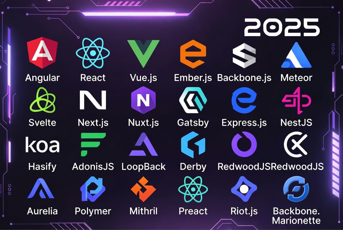 2025 年最佳框架：Web、移动端和后端