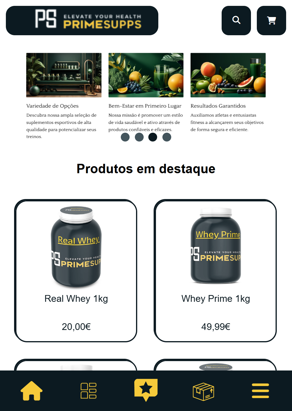 Primesupps - Ecommerce